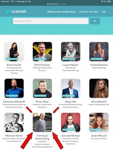TOP10 Mentor bei Upspeak 1 TOP10 Mentor bei Upspeak